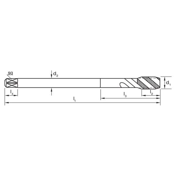 T843 Drawing - Tap 6HX C R45 NH+ DIN376 PM-Co TiCN